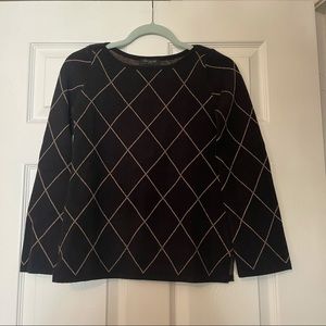 NWOT Tan and Black Sweater